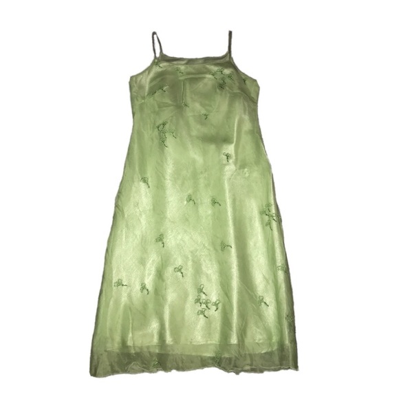 UNIF Dresses & Skirts - SOLD Green Flower Dress